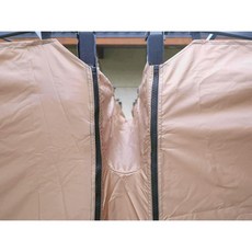 頂級豪華導水布, 塑鋼拉鍊-卡其色