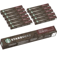 STARBUCKS 星巴克 Nespresso咖啡膠囊 義式烘焙風味, 12盒, 10顆
