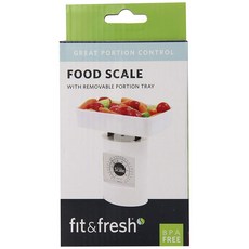 fit&fresh 帶可拆卸托盤的食品廚房秤, 混色