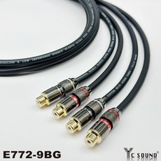 C SOUND 專業用 一對 母對母 RCA訊號線 RCA延長線 AV線 同軸線 音源線 母轉母, E772-9BBG,一對=黑+紅 700cm
