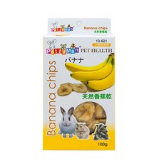 Petty Man 小動物香蕉乾 倉鼠兔子零食 100g, 1個