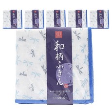 KOKUBO 小久保 日式圖案抹布, 6個, 蜻蜓