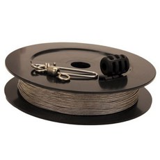 Scotty 高級不銹鋼 Downrigger 鋼纜 68公斤測試, 1個, 黑色
