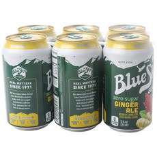 Blue Sky 無糖薑汁蘇打, 6個, 355毫升