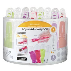 KitchenArt 多彩可調節式湯匙罐裝量匙組, 1個