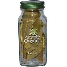 Simply Organic 月桂葉, 1個, 4g