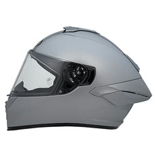 【路趣】NHK K5R 素色全罩式安全帽 輕量化 超通風 排齒扣 藍牙耳機槽 (8色), 亮水泥灰