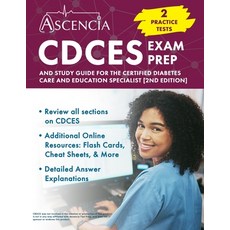 (英文圖書) CDCES Exam Prep: 2 Practice Tests and Study Guide for the Certified Diabetes Ca... 平裝版, Ascencia Test Prep, 英文
