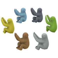 Fred Social Climber 酒標飲料吊飾, 6入, Sloth