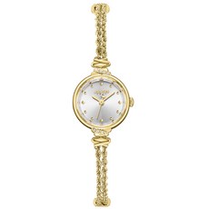 JULIUS 聚利時 赫本公主 麻花鍊帶鋯石飾品腕錶 JA-1452 19.5mm