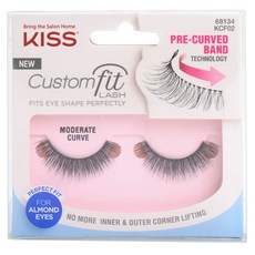 Kiss 客製化服貼假睫毛, 1個, 中等弧度