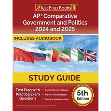 (英文圖書) AP Comparative Government and Politics Study Guide: Test Prep with Practice Exam Questions [5... 平裝版, Test Prep Books, English