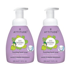 ATTITUDE 艾特優 孩童泡沫洗手乳, 香草梨子香, 295ml, 2瓶