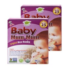 Baby Mum-Mum 原味米餅, 2個, 原來的