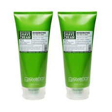 giovanni 茶樹薄荷保濕刮鬍膏, 2個, 207ml