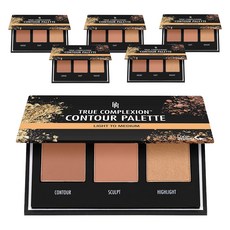 BLACK RADIANCE 輪廓修容打亮盤 11g, 輕到中, 6個