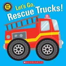 (英文圖書)Let's Go Rescue Trucks! Board Books, Cartwheel Books, 英文, 硬頁書
