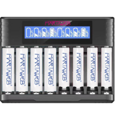 martinweb 二代1.5V磁吸充電鋰電池 液晶充電器(1.5V/1.2V通用)促銷套裝3號/4號, 1個, 1個