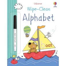 (英文圖書)Wipe-Clean Alphabet: A Kindergarten Readiness Book for Kids 平裝版, Usborne Books, 英文