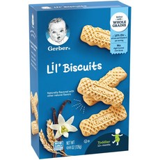 Gerber 嘉寶 Graduates孩童餅乾 126g, 1盒, 香草小麥口味
