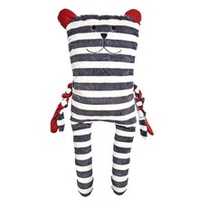 patchworkpet 狗狗玩具 狗狗用縫紉玩具 76.2cm, 1個, 灰條