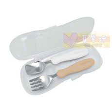 EDISON 愛迪生不鏽鋼兒童叉匙組餐具(含盒) - 寶寶學習餐具組