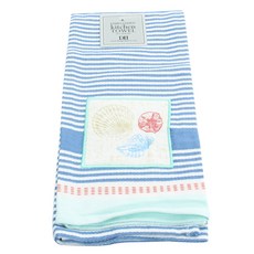 DESIGN IMPORTS 貝殼裝飾洗碗巾廚房十字架 45.7 x 71.1 厘米, 1個, 貝殼