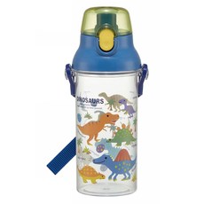 Skater 日本恐龍水壺 480ml 直飲透明兒童水壺 PSB5TR, 恐龍圖鑑, 1個