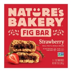 nature's bakery 餅乾 草莓風味, 6包, 57g