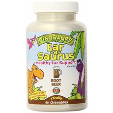 KAL DINOSAURS 維他命咀嚼錠 麥根沙士味, 1瓶, 60顆