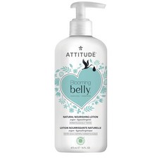 ATTITUDE 艾特優 Blooming belly孕婦身體護理摩洛哥堅果滋潤乳液, 1個, 473ml