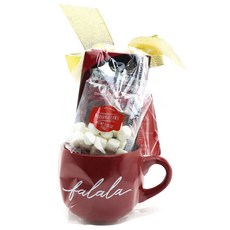 假日熱可可禮盒, 1個, 馬克杯 + 棉花糖 10g + 薄荷棒 14g + 熱可可粉 24g