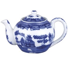 HIC 圖案印花沖泡式茶壺 946ml, 1個, 藍色