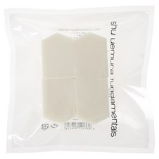 shu uemura 植村秀 五角海棉粉撲 4入組, 1個, 白色
