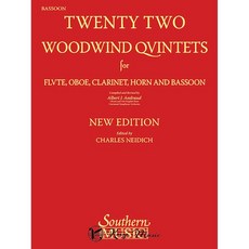 凱翊︱Southern Mus 22首木管五重奏 - 新版：低音管 樂譜, 22WoodwindQuintets-N