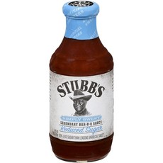 STUBB'S 低糖烤肉醬, 1個, 510克