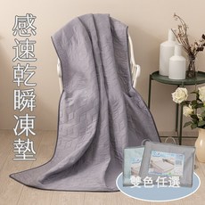 SN無造作美學寢具坊 涼感速乾透氣瞬凍墊 SGS歐盟雙重認證 野餐墊/睡墊, 藍色, 3D蜂巢