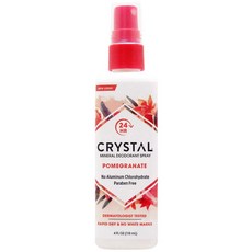 美國 CRYSTAL 全身用礦物除臭噴霧 石榴香, 1瓶, 118ml
