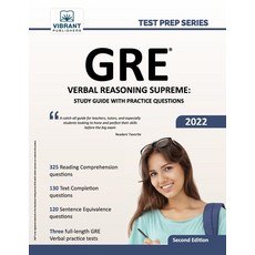 (英文圖書) GRE Verbal Reasoning Supreme: Study Guide with Practice Questions 平裝版, Vibrant Publishers, 英文