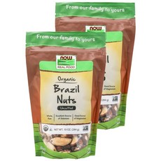 NOW Foods 無調味巴西堅果, 284g, 2包
