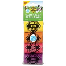 Bags On Board 清潔袋補充裝, 60入, 混色, 1入