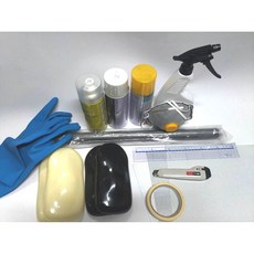 水轉印DIY套組-進階版-內附活化劑噴霧罐-6米任選圖案水轉印膜 ABS流線塑膠模型*4-底漆 底色漆 透明保護漆各1, 詳見包裝