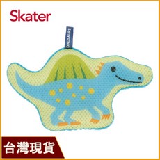 Skater 立體恐龍造型兒童沐浴綿 洗澡海綿 搓澡巾 寶寶清潔用品, 藍色, 1個