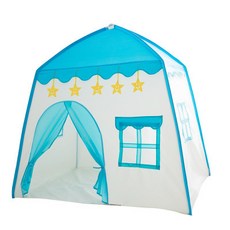 夢幻城堡帳篷 (2色可挑) 兒童球屋 大空間 公主帳篷 王子帳篷 小孩房佈置 兒童遊戲屋 球屋, 王子風城堡帳篷(藍)