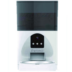 Petmii Plus可錄式智能餵食器(4L) 寵物自動餵食器 定時定量 錄音互動, 白, 1.29kg