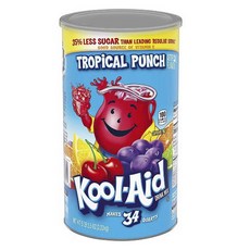 Kool-Aid 罐裝無咖啡因沖泡飲, 熱帶水果風味賓治, 2.33kg, 1罐, 1罐
