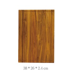 Nido 柚木拼接砧板 牛排切菜板 38x26x2.4公分, 柚木色