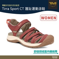 TEVA 女 Tirra Sport CT 護趾運動涼鞋 桃花心木紅 健走鞋