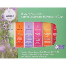 WELEDA 薇蕾德 瓶裝香氛身體保濕油6款組, 6入, 10ml