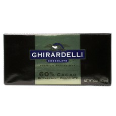 GHIRARDELLI 鷹牌 烘培60%巧克力, 113g, 1片, 60% Cacao Bittersweet
